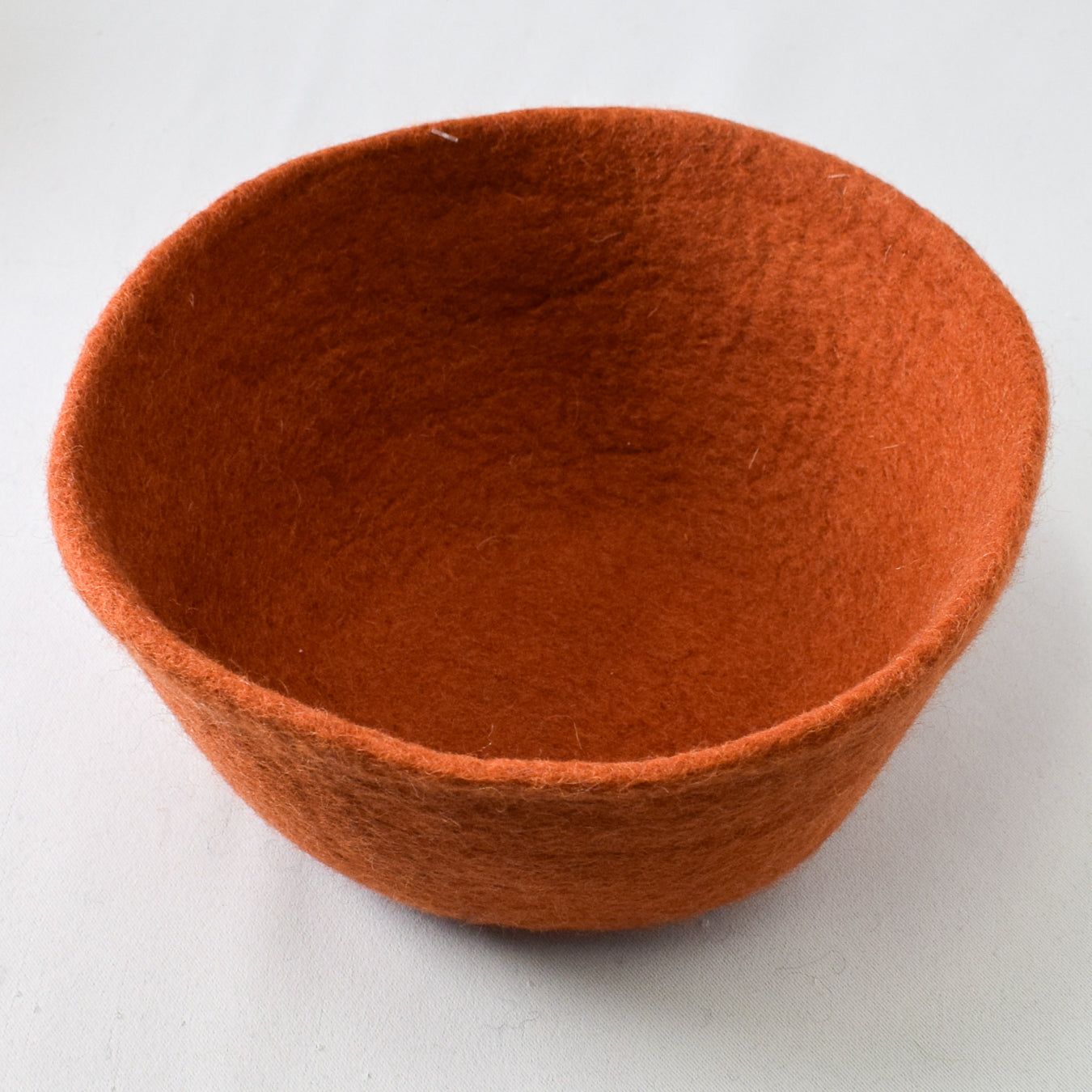 Fibres of Life Large Felt Bowl - Pumpkin - Miss Babs Notions