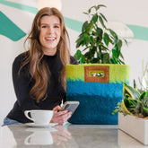 Fibres of Life Ombre Tote Bag - Aqua