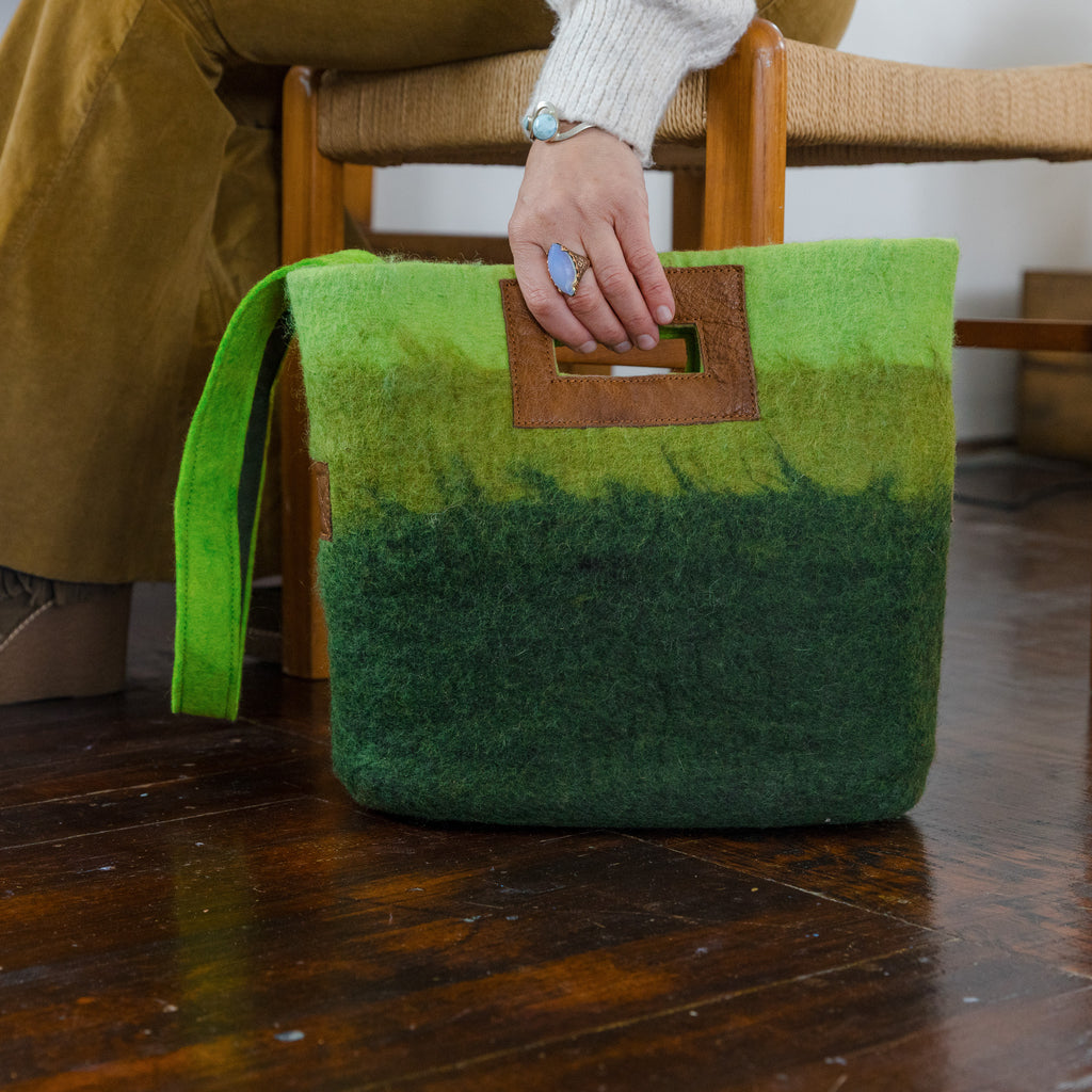 Fibres of Life Ombre Tote Bag - Forest
