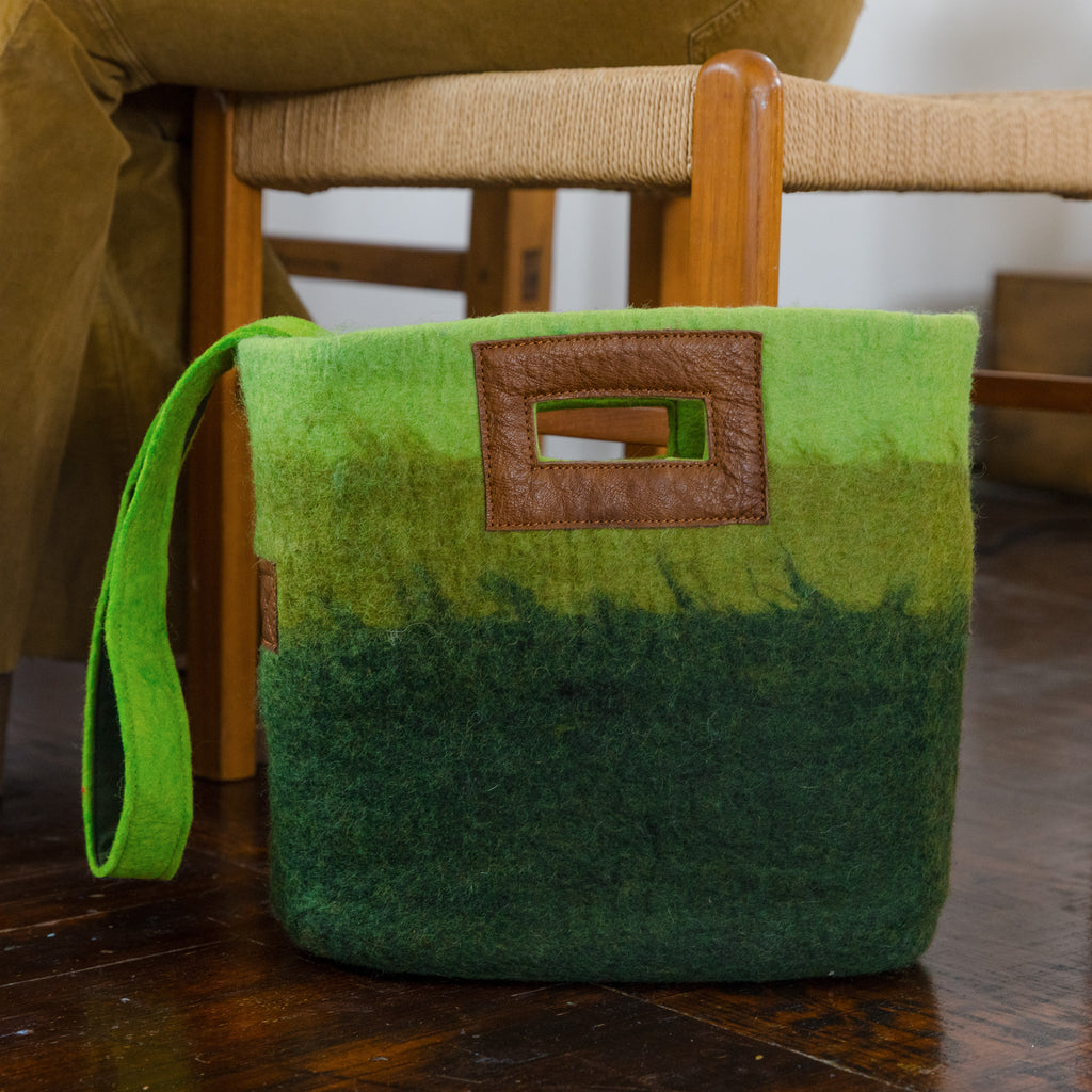 Fibres of Life Ombre Tote Bag - Forest