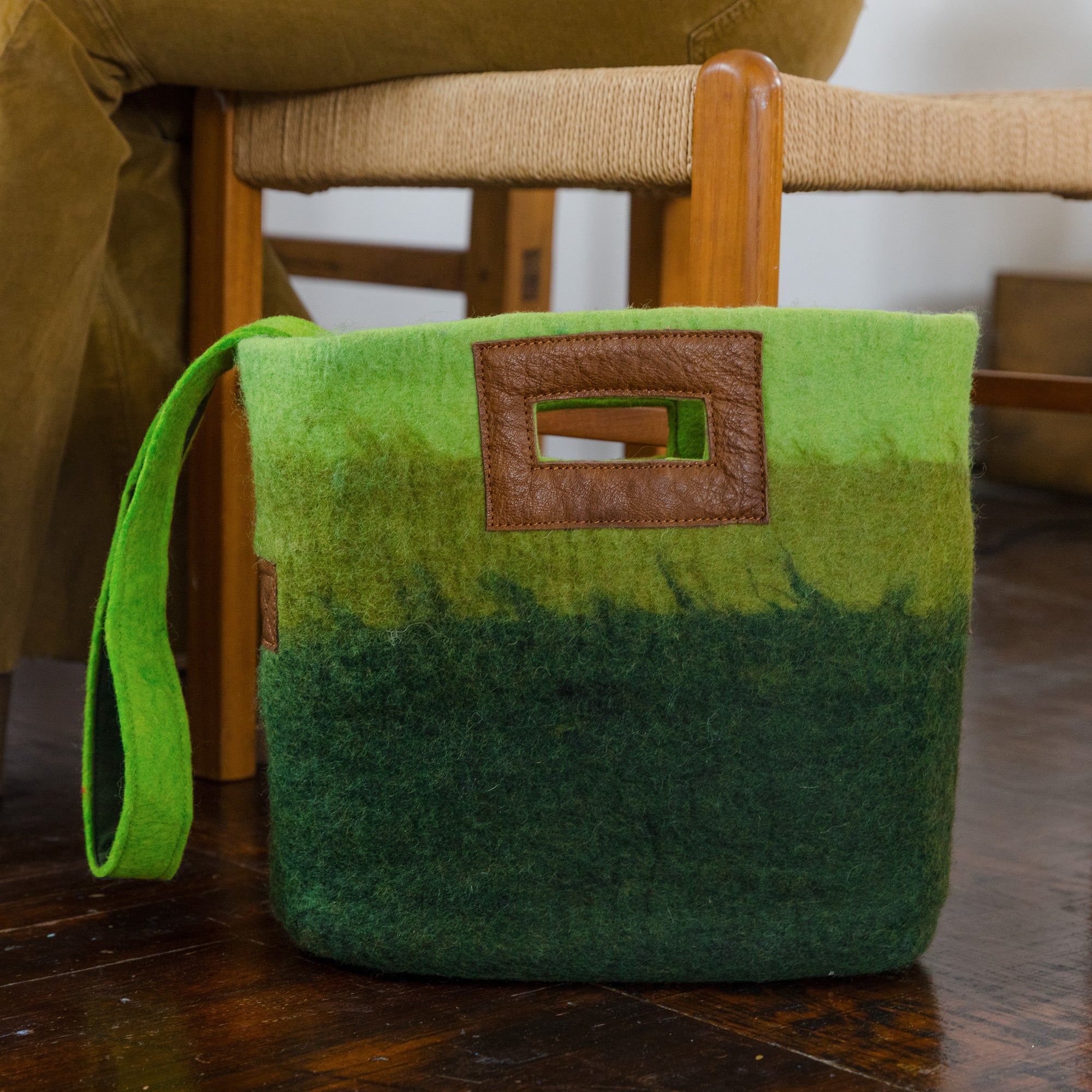 Fibres of Life Ombre Tote Bag - Forest
