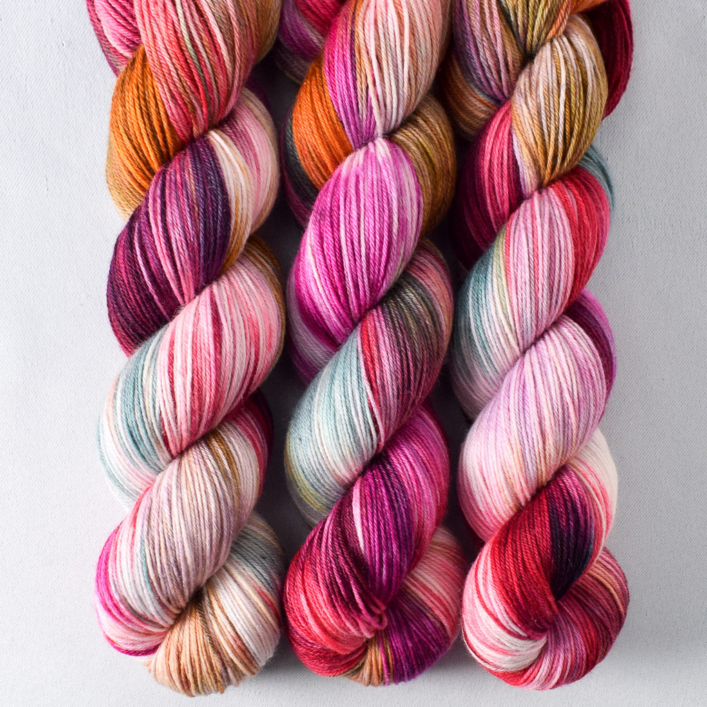 Fired Up - Miss Babs Tarte wool blend sock yarn