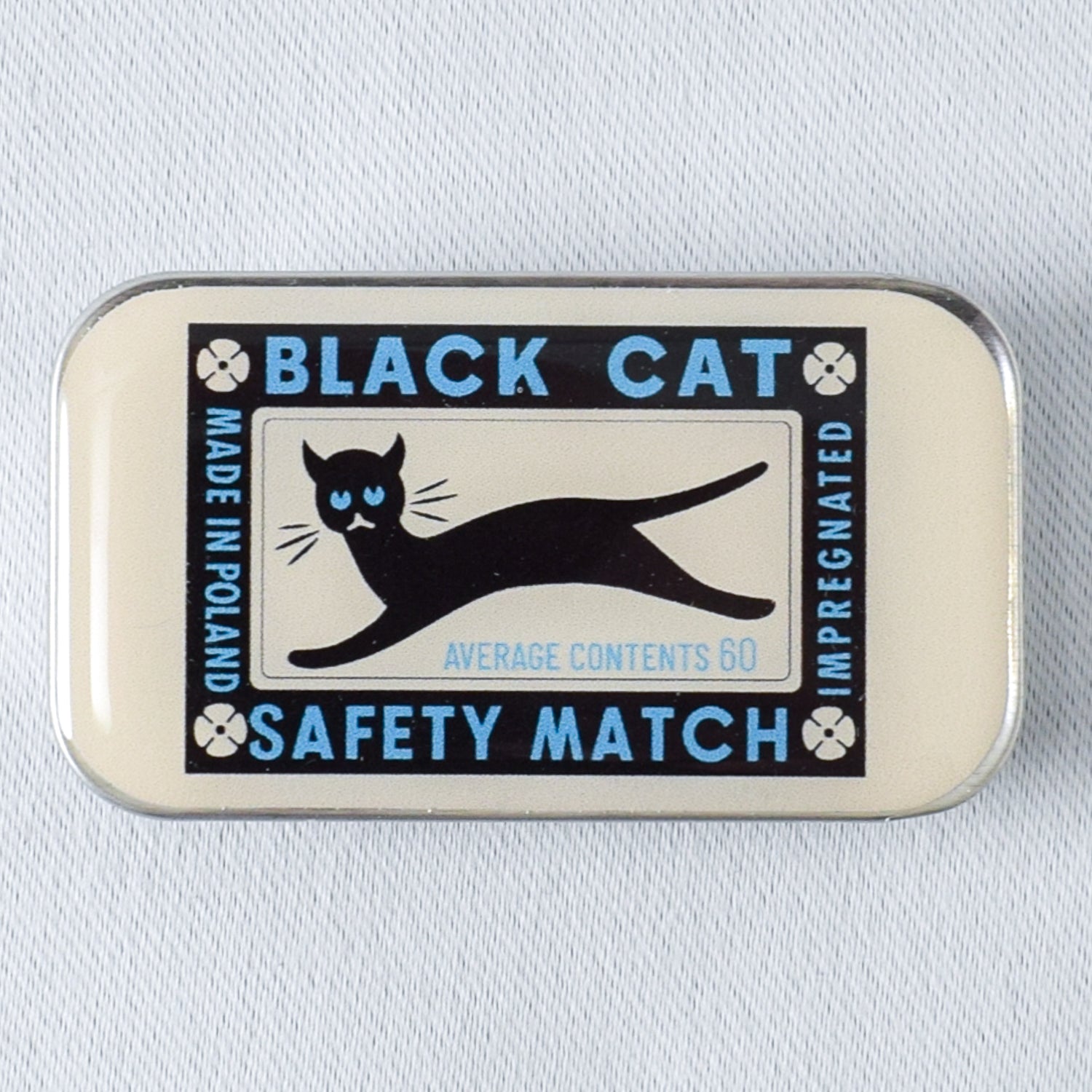 Firefly Notes Black Cat Notions Tin - Small - Miss Babs Notions