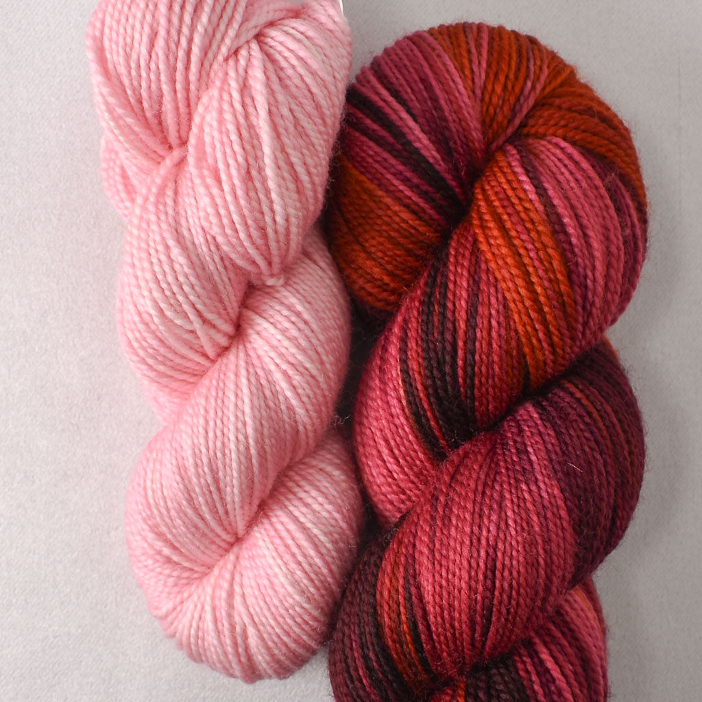 Fireside and Puna Flamingo - Miss Babs Sol Shawl Set
