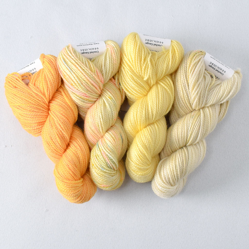 Flirty: Coreopsis, Fearless, Jonquil, and Sea Glass - Miss Babs Toe Quartet