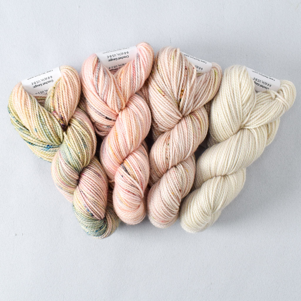 Flirty: Mountain Meadow, Tropical Sunset, Paw Prints, Snowdrift - Miss Babs Toe Quartet