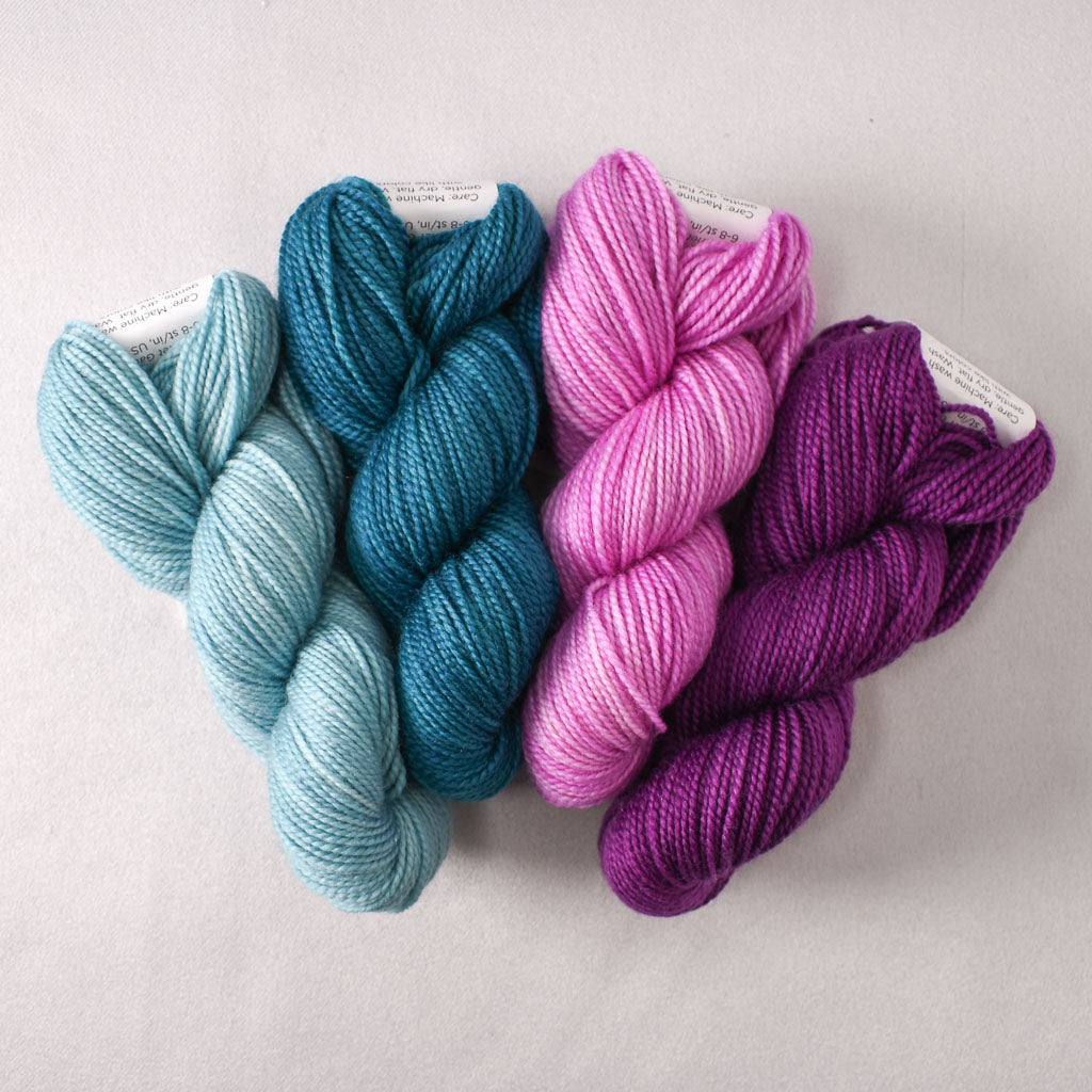 Forever, River Dee, Hollyhock, and Boysenberry - Miss Babs Toe Quartet