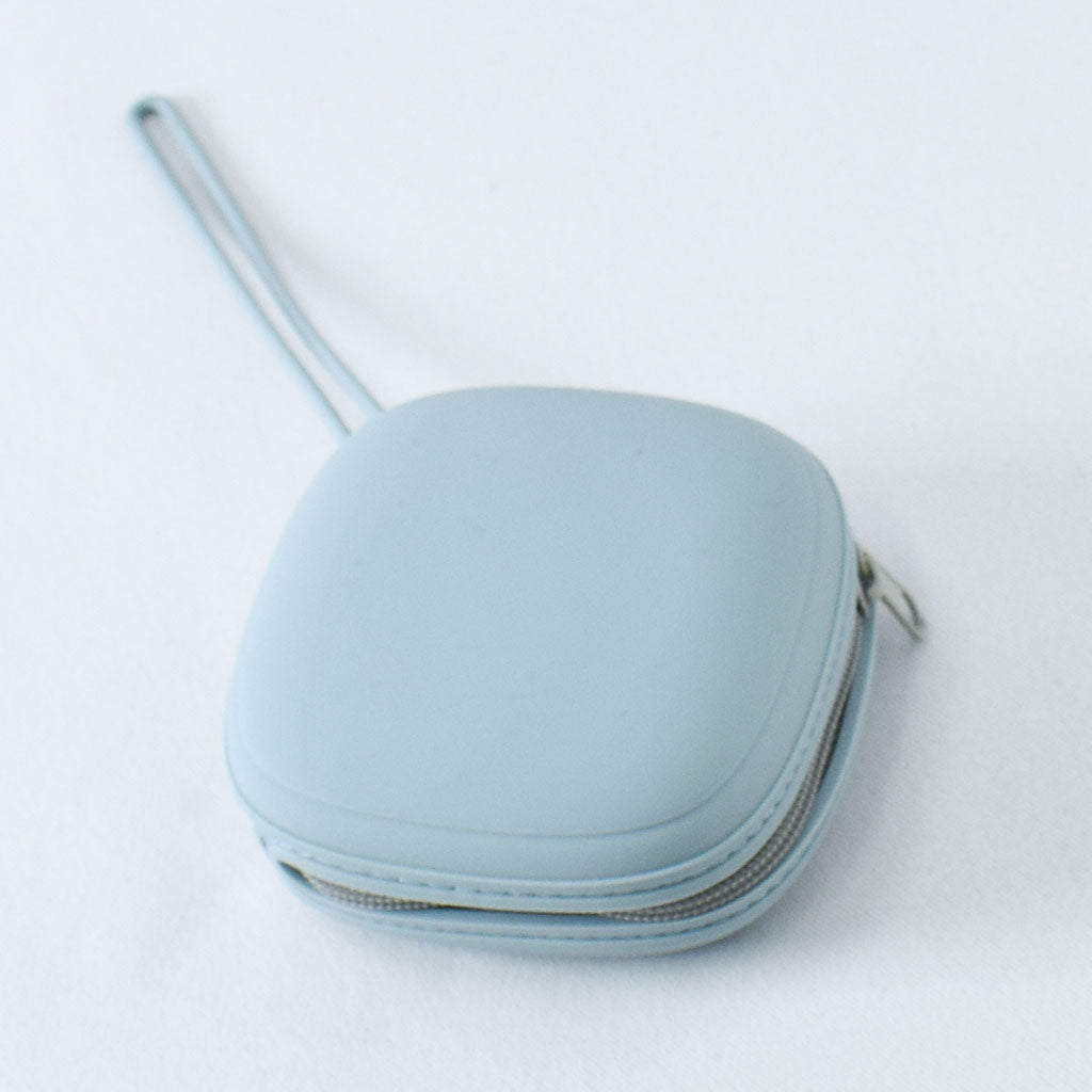 Fox and Pine Stitches Square Storage Pouch - Light Blue - Miss Babs Notions