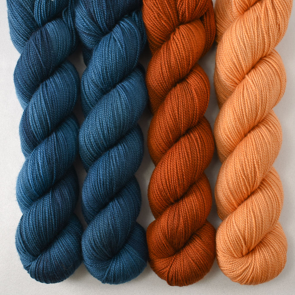 Franklin, Cygnus, and Pollux - Miss Babs Photo 51: The DNA Shawl Set
