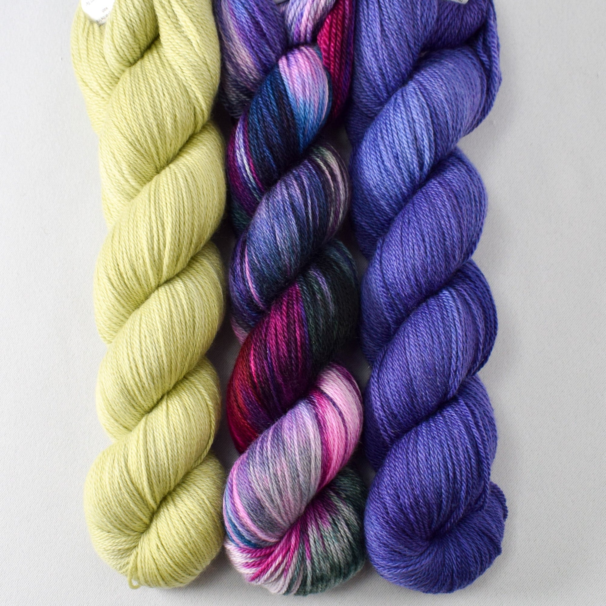 Frog Belly, Sans Souci, and Opaline Violet - Miss Babs Caroline Trio