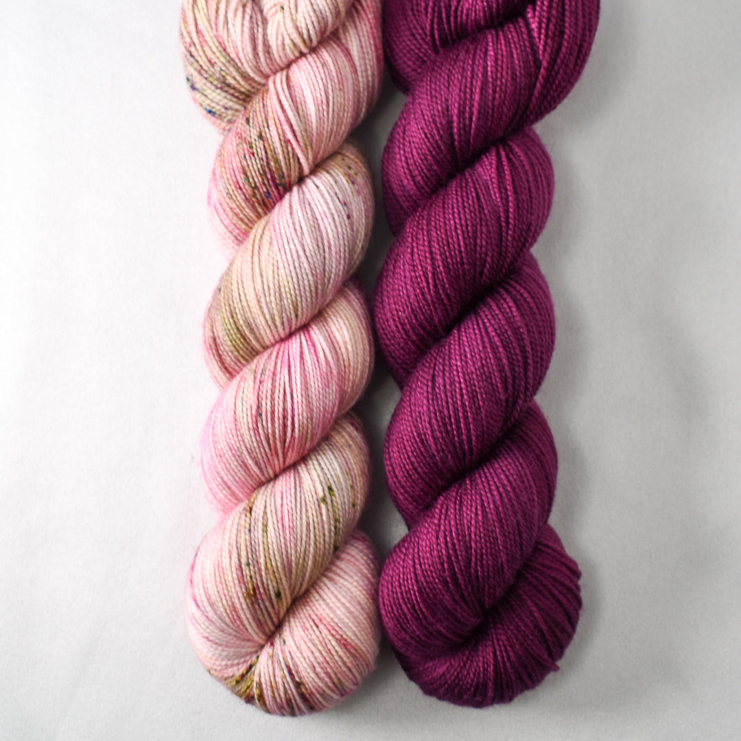 Gibson Girl and Bougainvillea - Miss Babs 2-Ply Duo
