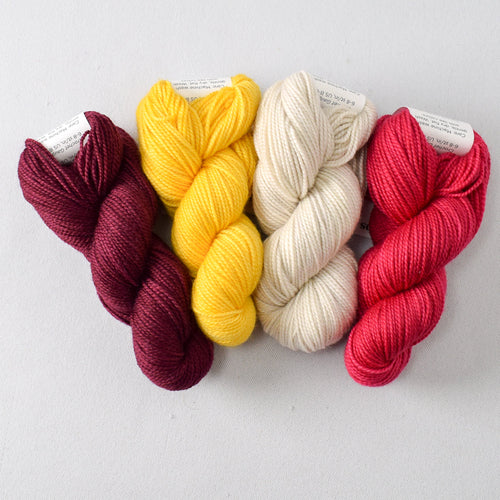 Gnandad's Adventure Set: Bloodstone, Vincent, White Peppercorn, and Scarlet Pimpernel - Miss Babs Toe Quartet