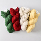 Gnandad's Adventure Set: Fraser, Poinsettia, White Peppercorn, and Wheaten - Miss Babs Toe Quartet