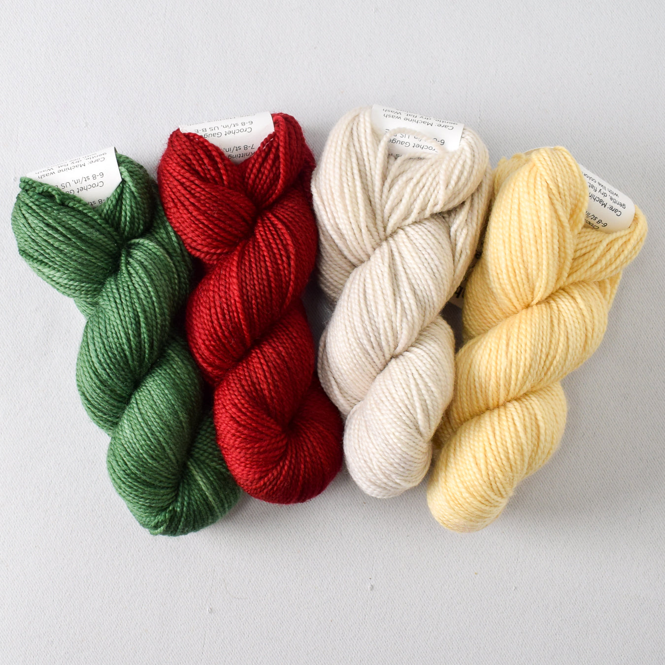 Gnandad's Adventure Set: Fraser, Poinsettia, White Peppercorn, and Wheaten - Miss Babs Toe Quartet