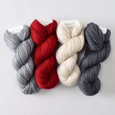 Gnandad's Adventure Set: Tyl, Poinsettia, White Peppercorn, and Dark Carina - Miss Babs Toe Quartet