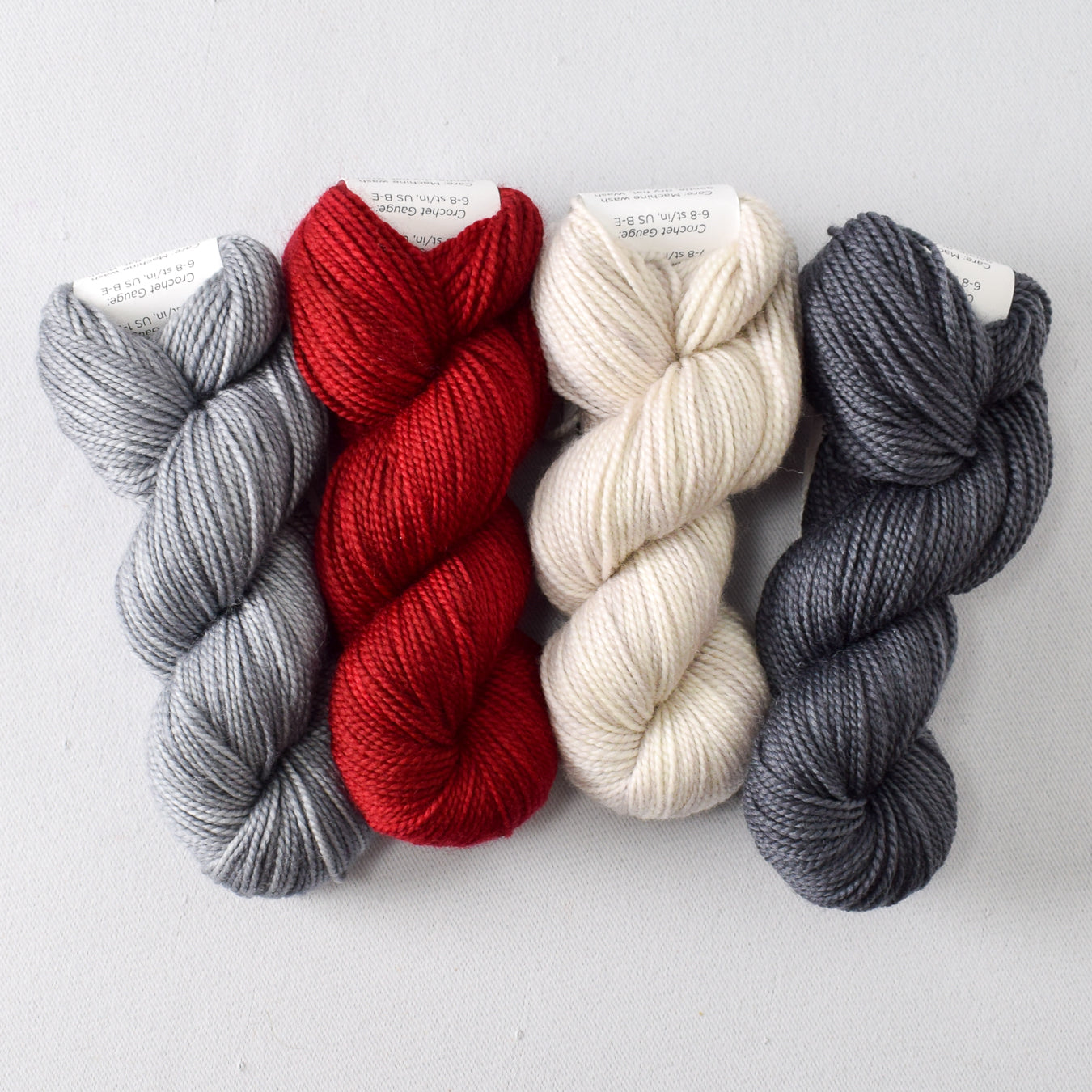 Gnandad's Adventure Set: Tyl, Poinsettia, White Peppercorn, and Dark Carina - Miss Babs Toe Quartet