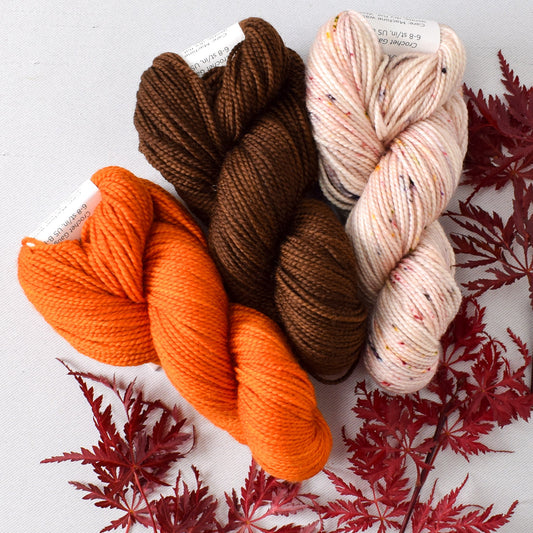 Gnumpkin and Gnettle Set: French Marigold, Bittersweet Chocolate, and Tea Time Frenzy - Miss Babs Toe Trio