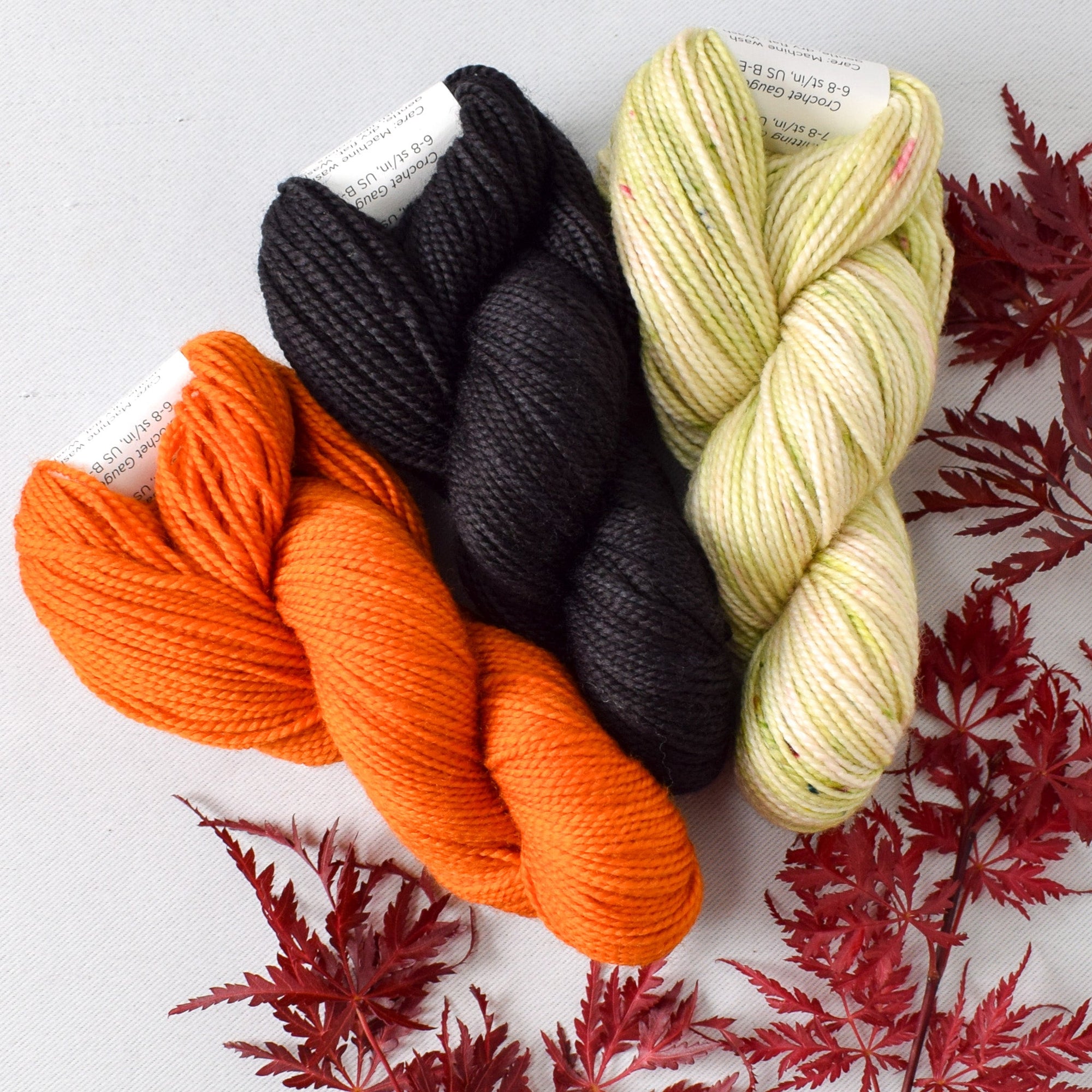 Gnumpkin and Gnettle Set: French Marigold, Ebony, and Wandflower - Miss Babs Toe Trio