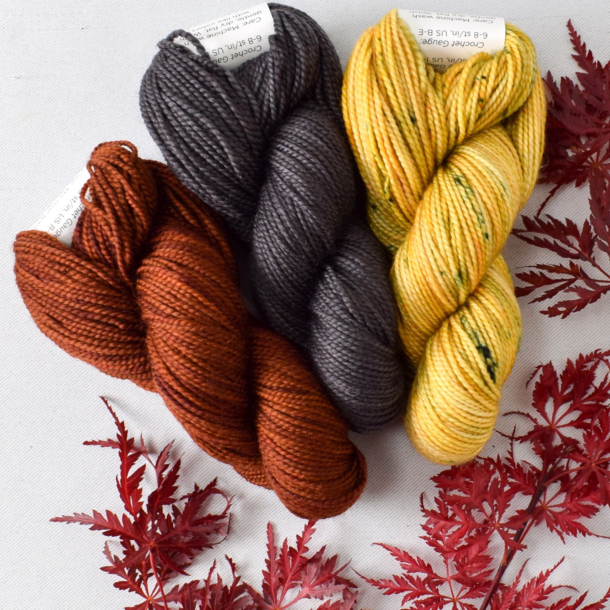 Gnumpkin and Gnettle Set: Russet, Pitch, and Spring Trail - Miss Babs Toe Trio