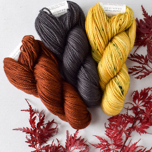 Gnumpkin and Gnettle Set: Russet, Pitch, and Spring Trail - Miss Babs Toe Trio