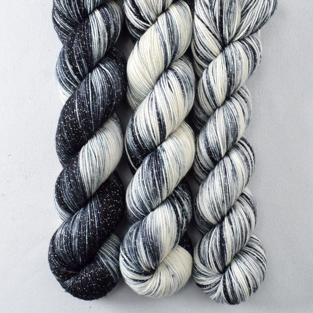 Graphic - Miss Babs Estrellita fingering weight superwash merino and Lurex yarn