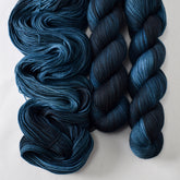 Half Past Midnight - Miss Babs Yummy 2-Ply superwash Merino wool yarn