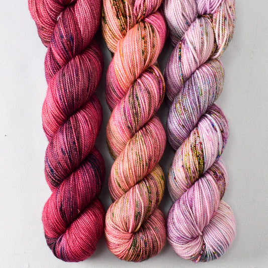 Hands Down, Flower Boxes, and Hop Along - Miss Babs Yummy 2-Ply Trio
