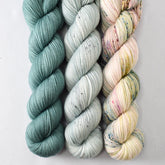Heron, Linnet, and Mountain Meadow - Miss Babs Yummy 2-Ply Trio