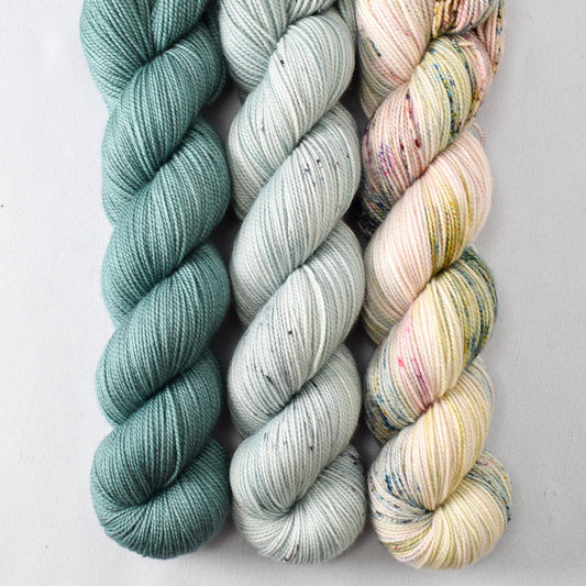 Heron, Linnet, and Mountain Meadow - Miss Babs Yummy 2-Ply Trio