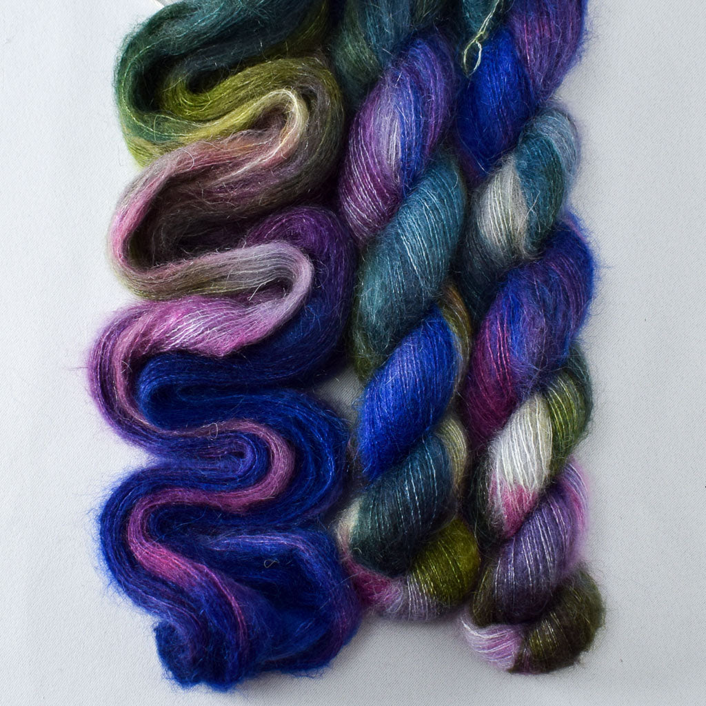 Hillside Lupine - Miss Babs Moonglow Kid Mohair and Silk yarn