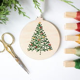 HNB House Christmas Tree Ornament Embroidery DIY Kit - Miss Babs Notions