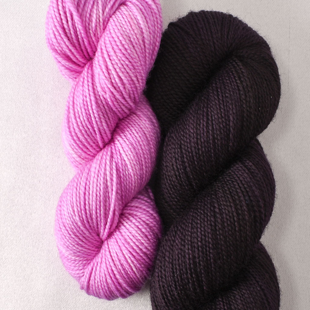 Interstellar and Hollyhock - Miss Babs Sol Shawl Set