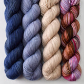 Into the Cosmos, Blue Mussel, Through Hike, and Simply Everything - Miss Babs Yummy 2-Ply Quartet