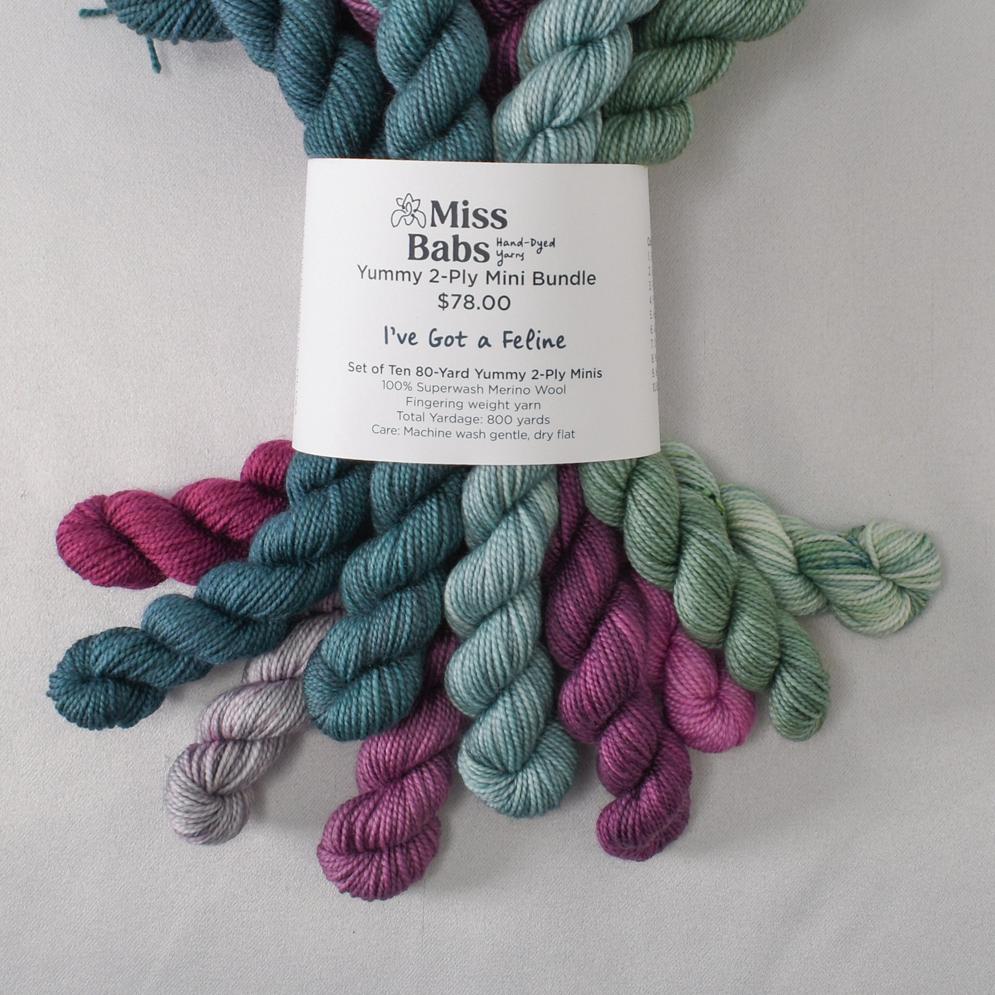 I've Got a Feline - Yummy 2-Ply Mini Bundle - Babette - PRE-ORDER, will ship by Tuesday, July 21