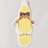 Knitting Owl Vinyl Sticker - Miss Babs Notions