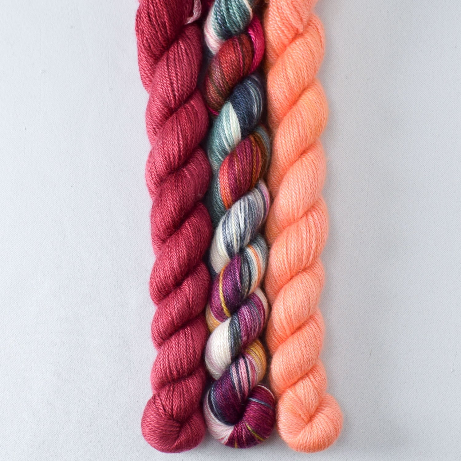 Kobold, Fired Up, and Spicy Papaya - Miss Babs Sojourn Cowl Set