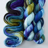 Laser Light Show - Miss Babs Putnam Merino wool and nylon sock yarn