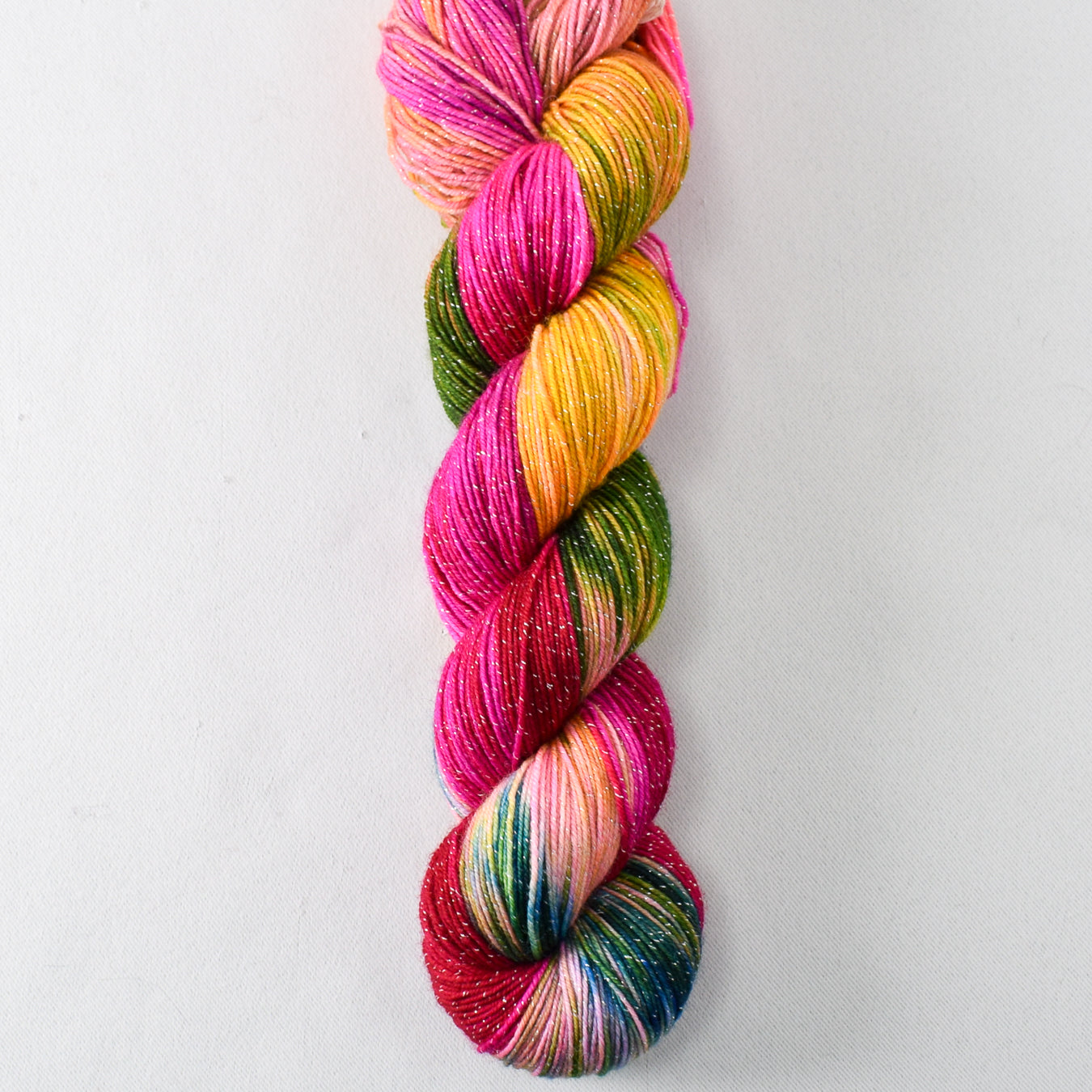 Lenny - Miss Babs Estrellita fingering weight superwash merino and Lurex yarn