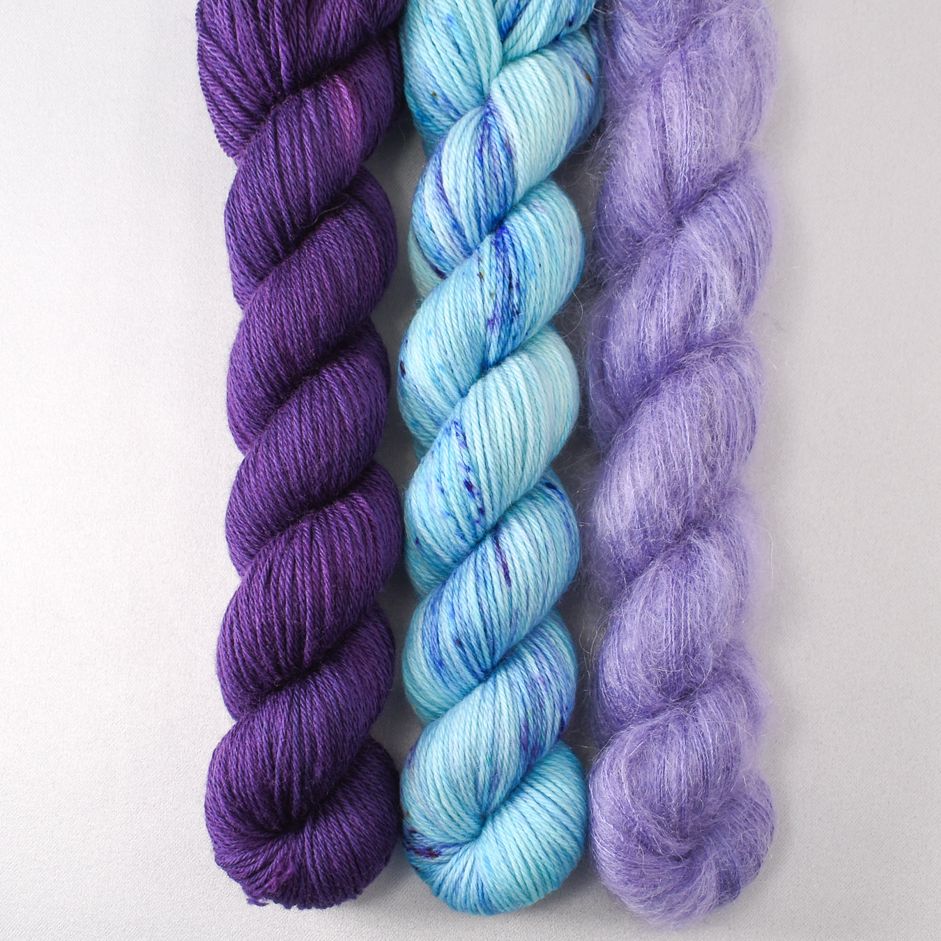 Lilacs, World in a Book, and Orchid - Miss Babs Pillowy Cowl Set