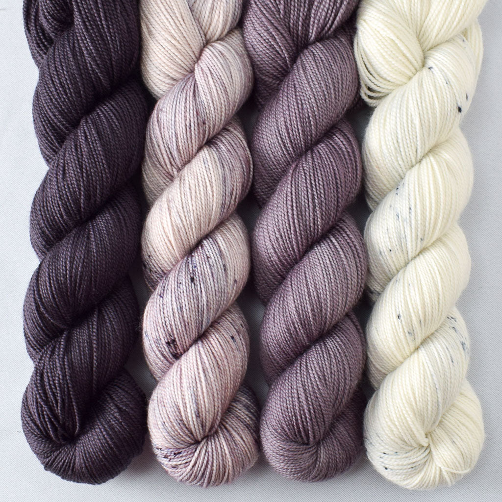 Lurch, Earl Grey, Boardwalk, and Magnesite - Miss Babs Yummy 2-Ply Quartet