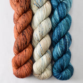 Mace, Eastern Bluebird, and May Morning - Miss Babs Yummy 2-Ply Trio