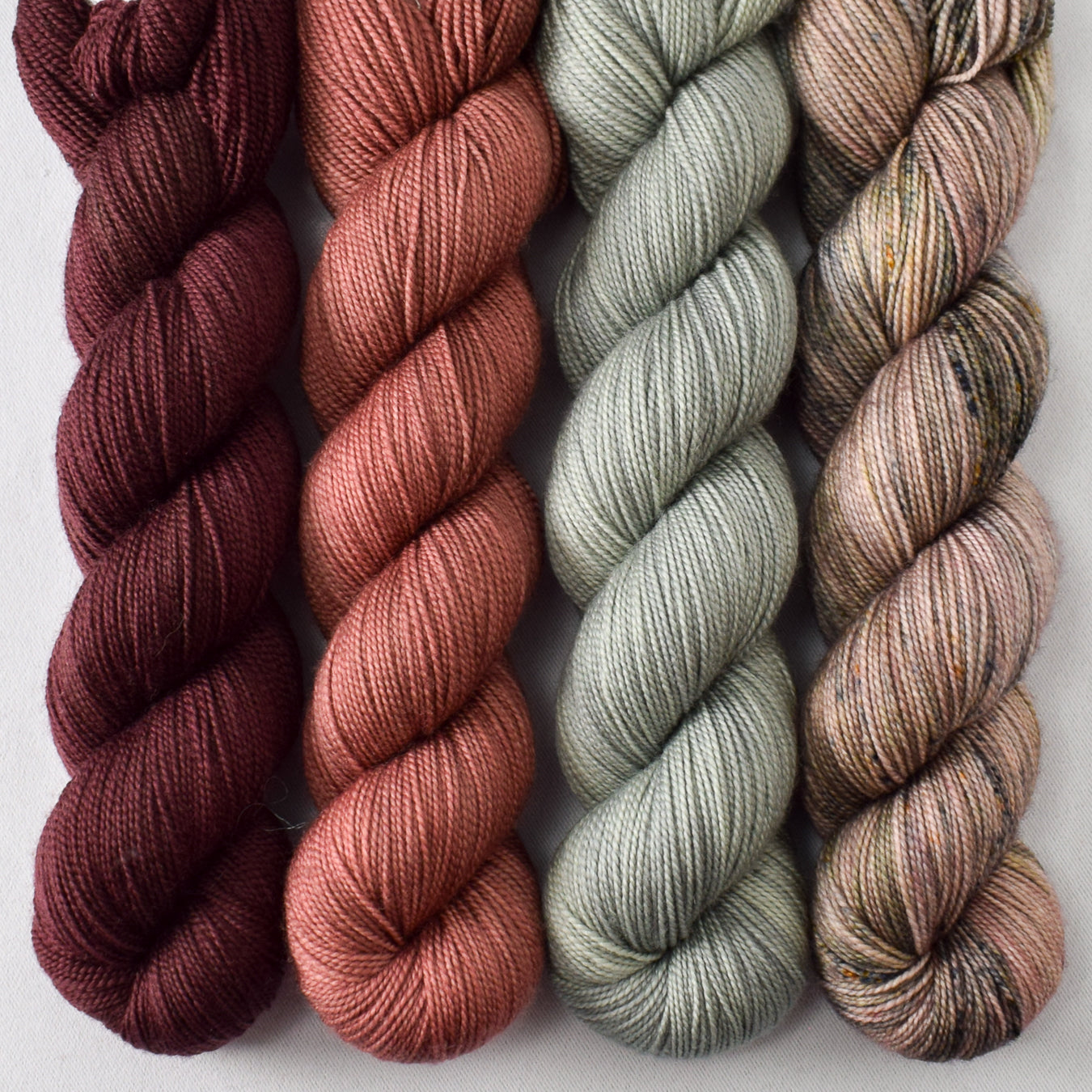 Mahogany, Karabiber, Beachglass, and Muddled Thoughts - Miss Babs Yummy 2-Ply Quartet