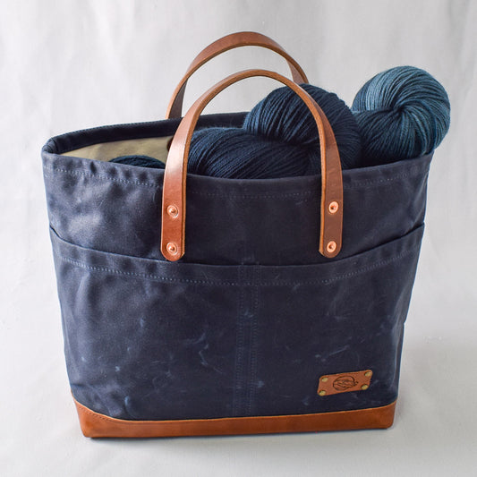 Navy Blue Bag No. 4 - The Market Bag