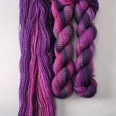 Midnight Plum B - Miss Babs Junction Fiber Mill Making Tracks Lite yarn