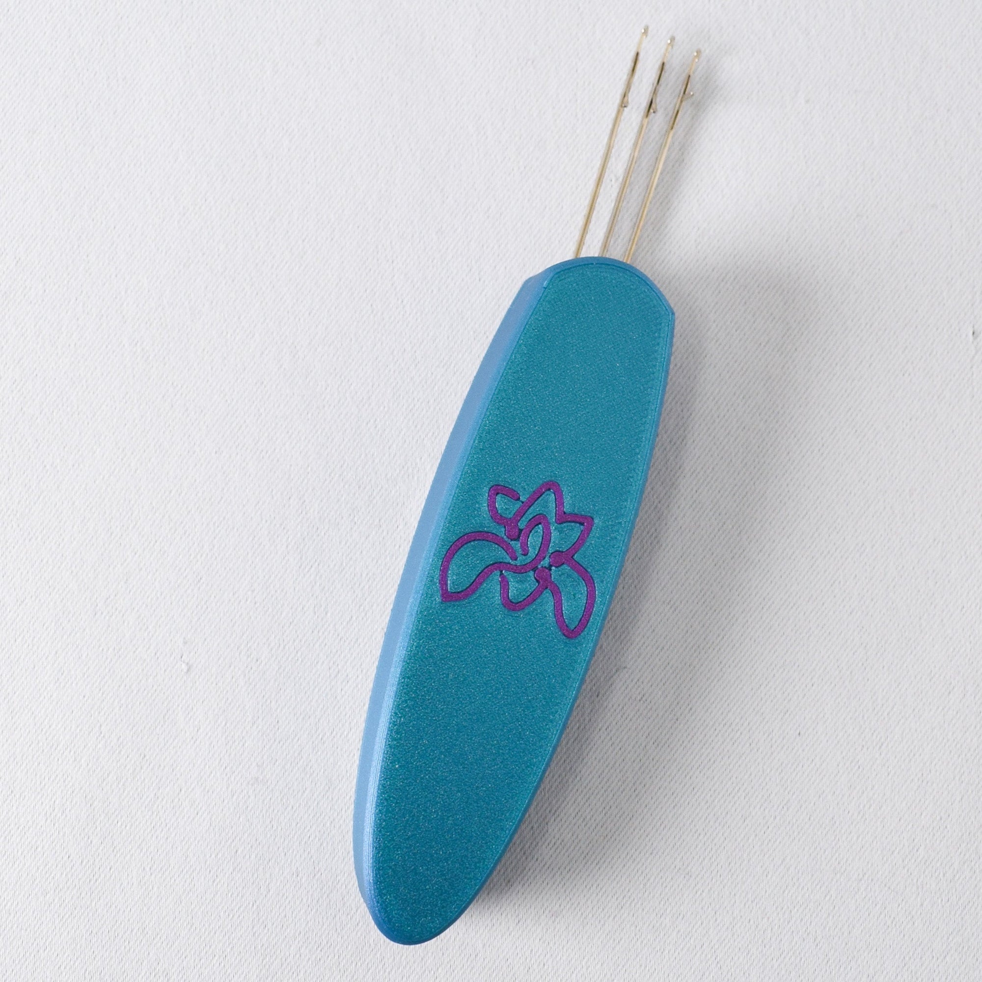 Mini Cordsmith I-Cord Maker - Teal with Miss Babs Iris Logo - Miss Babs Notions