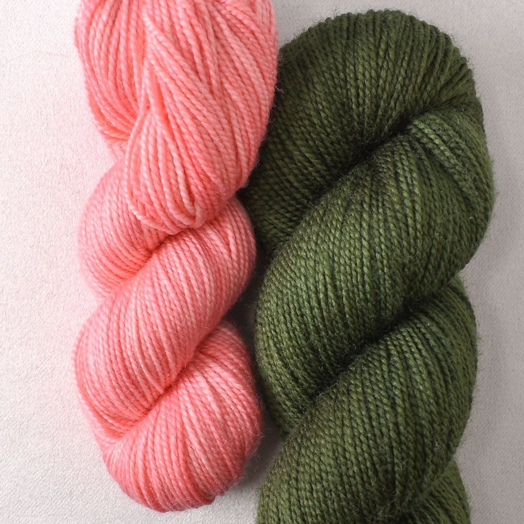 Nori and Rhodochrosite - Miss Babs Sol Shawl Set