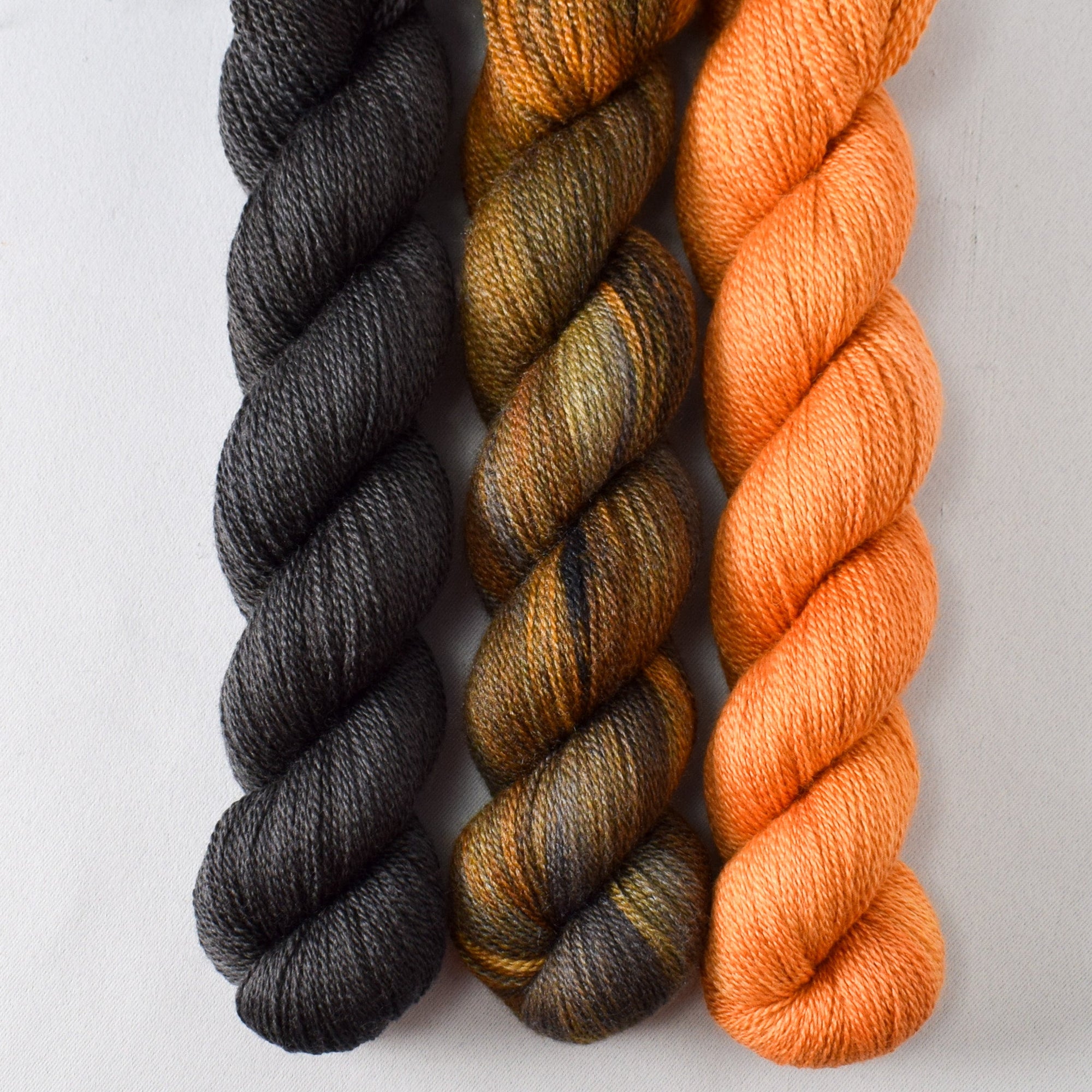 Obsidian, Fiery Cauldron, and Butterfly Weed - Miss Babs Yet Trio
