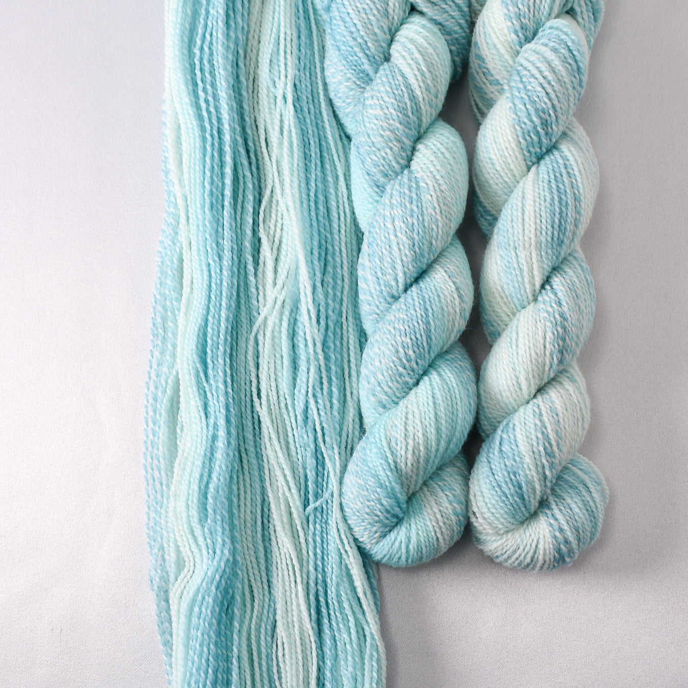 Ocean Eyes A - Miss Babs Junction Fiber Mill Making Tracks Lite yarn