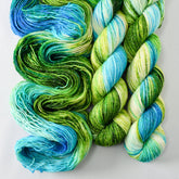 Orinoco - Miss Babs Estrellita fingering weight superwash merino and Lurex yarn