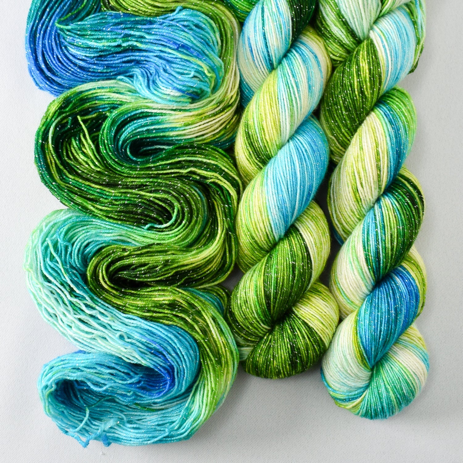 Orinoco - Miss Babs Estrellita fingering weight superwash merino and Lurex yarn